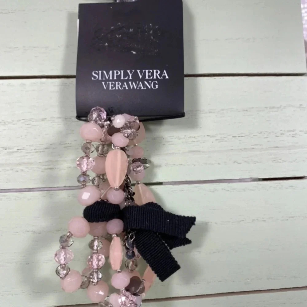 Simply Vera Vera Wang Pink Beaded Bracelet - Picture 3 of 4